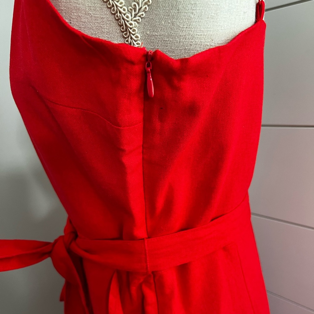 The Limited Red Ruffle Bottom Short Dress - Picture 4 of 7